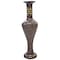 Uniquewise Antique Decorative Brown Hand Curved Mango Wood Floor Flower Vase with Unique Textured Pattern, 30" QI004011 - alternate 4